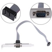 Resim RS232 Serial Com Port DB 9 To 10 Pin PCI Anakart Braket Kablosu 