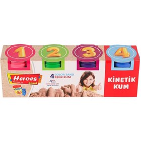 Resim Nessiworld KUM-022 Heroes Kinetic Sand 4-Piece - Eren Educational Toy 