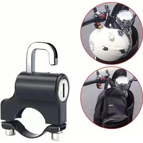 Resim Usin Üniversal Boyutu Ayarlanabilir Motosiklet Motor Bisiklet Kask Kilit Evrensel Uyumlu Kask Kilidi 