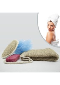 Resim Bayanlar İçin Sırt Ve El Kesesi Banyo Lifi Topuk Taşı Duş Seti 