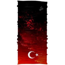 Resim NECKO Türk Bayraklı Maske 4 Mevsim Motosiklet ve Outdoor Bandana - Balaklava DN0228 