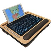 Resim Axolotl Supply Kids Telefon Ve Tablet Bölmeli Minderli Laptop Sehpası 13" Inch 