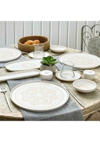 Resim Taç Pierre Cardin Jade 28 Parça Kahvaltı Takımı Bej 