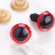 Resim Loren 12 mm Kırmızı 5 Çift Amigurumi Göz 