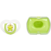 Resim Mamajoo Tekli Desenli Emzik & Renkli Saklama Kutusu 0 Ay+ Kurbağa Prens Pembe 