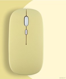 Resim Huawei Uyumlu Tablet Şarj Edilebilir Sessiz Mouse Bluetooth + 2.4hz Wifi 