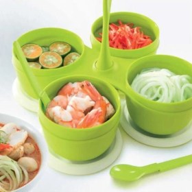 Resim Hsgl Tupperware Yonca Çoklu Servis ( Kahvaltılık ) Yeşil 