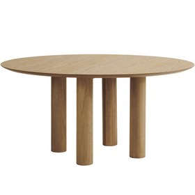 Resim Torre Round L Dining Table Natural Oak 