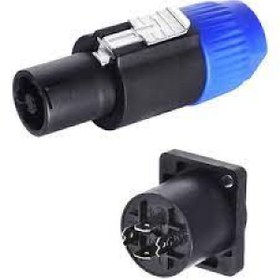 Resim Erga Müzik Organizasyon & Prodüksiyon Spekon Erkek Fiş-4 Pin Jak Konnektör Kaliteli-10 ADET 