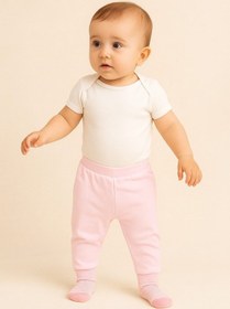 Resim Kindo Baby Bebek Patikli Pantolon “bebek Iç Giyim” Kendinden Çoraplı Pantolon , Annelerin Favorisi %100 Pamuk 