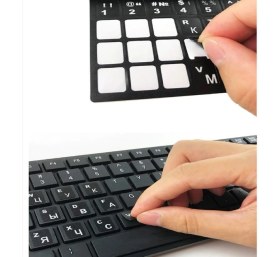 Resim Fano Türkçe Klavye Sticker Beyaz Renk Notebook ve Pc Uyumlu 