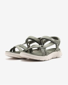 Resim Skechers Go Walk Flex Sandal - Sublıme Kadın Haki Sandalet 141451 Olv Haki 