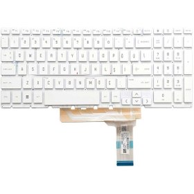 Resim Afila HP Victus 16-e0035nt (793K4EA) Notebook Klavyesi, Beyaz TR - ışıklı 