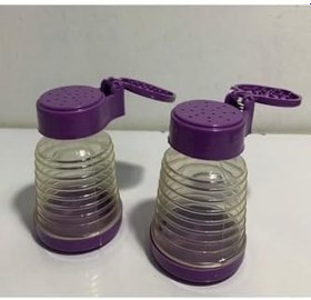 Resim 2 Adet Kristal Mod Plastik Üretim Nemden Etkilenmeyen Kapaklı Tuzluk Mika Tuzluk Biberlik 
