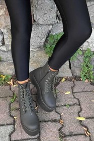 Resim Bambi Mat Haki Kadın Bot & Bootie K02823410009 