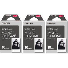 Resim Instax mini Monochrome Siyah-Beyaz 10x3 Film Seti 