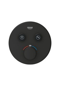 Resim Grohe Grohtherm Smartcontrol Çift Yönlü Ankastre Termostatik Duş Bataryası Phantom Black - 29507Kf0 
