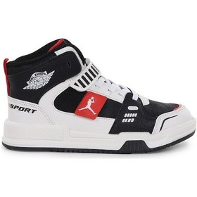 Resim Kiko Kids Carla Bağcıklı Basketbol Erkek Çocuk Spor Ayakkabı Siyah - Kırmızı Siyah - Kırmızı 