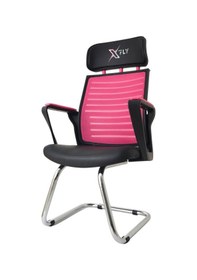 Resim Xfly Metal Ayaklı Oyuncu Koltuğu - Pembe File - 2400J0545 