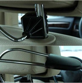 Resim MeyZone Oto Araç Koltuk Arkası Araba Koltuk Elbise Askısı Metal Krom Askı 