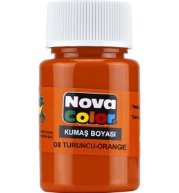 Resim Nova Color Kumaş Boyası Şişe-Turuncu 
