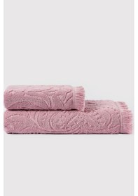 Resim Varol Jacquard %100 Pamuk Banyo Havlusu 90x150cm Lila-90x150cm Lila 