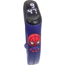 Resim Smart White Spider Man Figürlü Çocuk Saat 