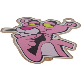 Resim mtcotoaksesuar Pembe Panter Vantuzlu Pleksi Cam Süsü 