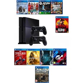 Resim Sony Ps4 1 Tb Fat Kasa 10 Oyunlu 2 Adet V2 Kol (11.00V) Teşhir Ürün 12 Ay Garanti 