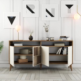 Resim Variant Mobilya Variant Milan 160CM Konsol - Ceviz / Krem 