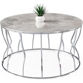 Resim Lale Metal Orta Sehpa Yuvarlak 80x43cm 001 