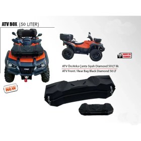 Resim Ebakbak Atv Arka ve Ön Kullanılabilir Bagaj Çanta Abs Materyal Özel Dayanıklı Atv Tur Çantası 70 Lt Kilitli TMDIAMOND70 