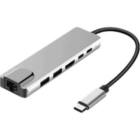 Resim Sptmgldı Macbook Pro/air Uyumlu Usb Type-c 8 In 1 Hub Dönüştürücü Çevirici Çoklayıcı Usb Hdmı Micro 