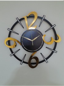 Resim Kendi İmalatım Laser Kesim Ahşap Duvar Saati-003 Ahşap Siyah Gümüş 