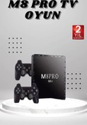 Resim Pazarcan M8 Pro Mini 2.4G 10K Ultra Hd 64 Gb Tv Box Android Tv Game Box 2 Adet Oyun Konsolu 