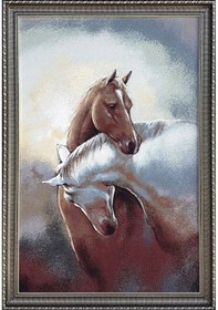 Resim Hayvan Serisi-04 Dokuma Goblen Kumaş-At-4 