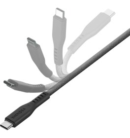 Resim Energea Flow 1m USB 3.2 Gen 2 240W Type-C To Type-C Pd Hızlı Şarj Kablosu 