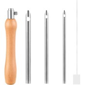 Resim Explosion1 5 Adet Yumruk Iğne Aleti Yumruk Iğne Kiti Metal Yumruk Iğne Punch Iğne Iplik Yumruk Iğne Seti 2 5/3 5/5mm (Yurt Dışından) 