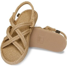 Resim Nomadic Republic Bodrum Kt Bej Kadın Sandalet Bej 