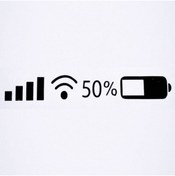 Resim Genel Markalar Wifi Şarj Batarya özel yeni sticker 20*4 Cm 