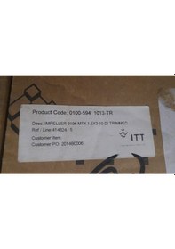 Resim Goulds 0100-5941013 Pump Impeller 