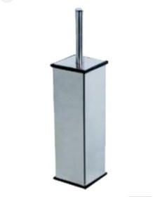 Resim R708 Paslanmaz Çelik Kare Seyyar Klozet Fırçası Krom 