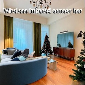 Resim Kablosuz kızılötesi sensör çubuğu, WII/WII U/PC Dolphin emülatörü için 