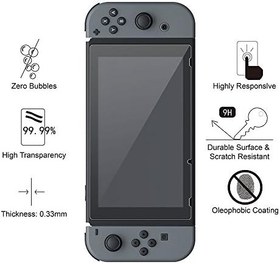 Resim TNP Products Ekran Koruyucu (2 Paket) Nintendo Switch ile çalışır - Şalter için Temperli Cam Ekran Koruyucu Kapak Aksesuarı, 9H Sertlik, Çizilmez, Premium Berraklık, Kabarcıksız Kurulum 