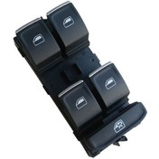 Resim Taycarex Skoda Kodiaq Sol Ön Dörtlü Cam Açma Düğmesi Anahtarı Krom 2017-2022 