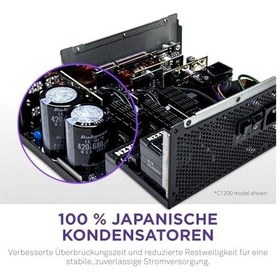 Resim Nzxt C1200 1200w 80 Atx 3.1 Tam Modüler Siyah Güç Kaynağı 