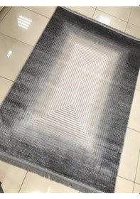 Resim Padişah Halı Santo 62851 995 Serisi Akrilik Salon Oturma Yatak Odası Halısı Antrasit - Krem 