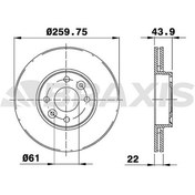 Resim On Fren Disk Aynasi Havali Micra K12 03>10 Note 06>12 Clio Iii 06>10 Modus 04> 260X4 BRAXIS