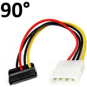 Resim 90° Sata Power Kablo-Sata Güç Kablosu-Harddisk Dvd Elektrik Kablo 