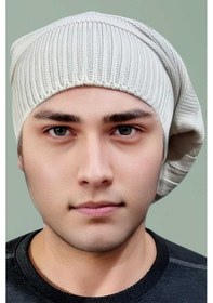 Resim Uniquetrenders Erkek Kışlık Triko Örgü Bere Ve Boyunluk Taş Rengi 